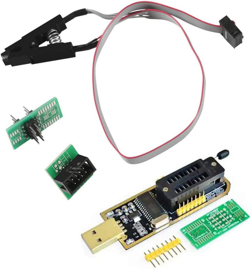 Программатор EEPROM Flash Bios Usb Ch341, программатор с зажимом Soic8, зажим + адаптер флэш-памяти Spi 1,8 в, набор для съемки