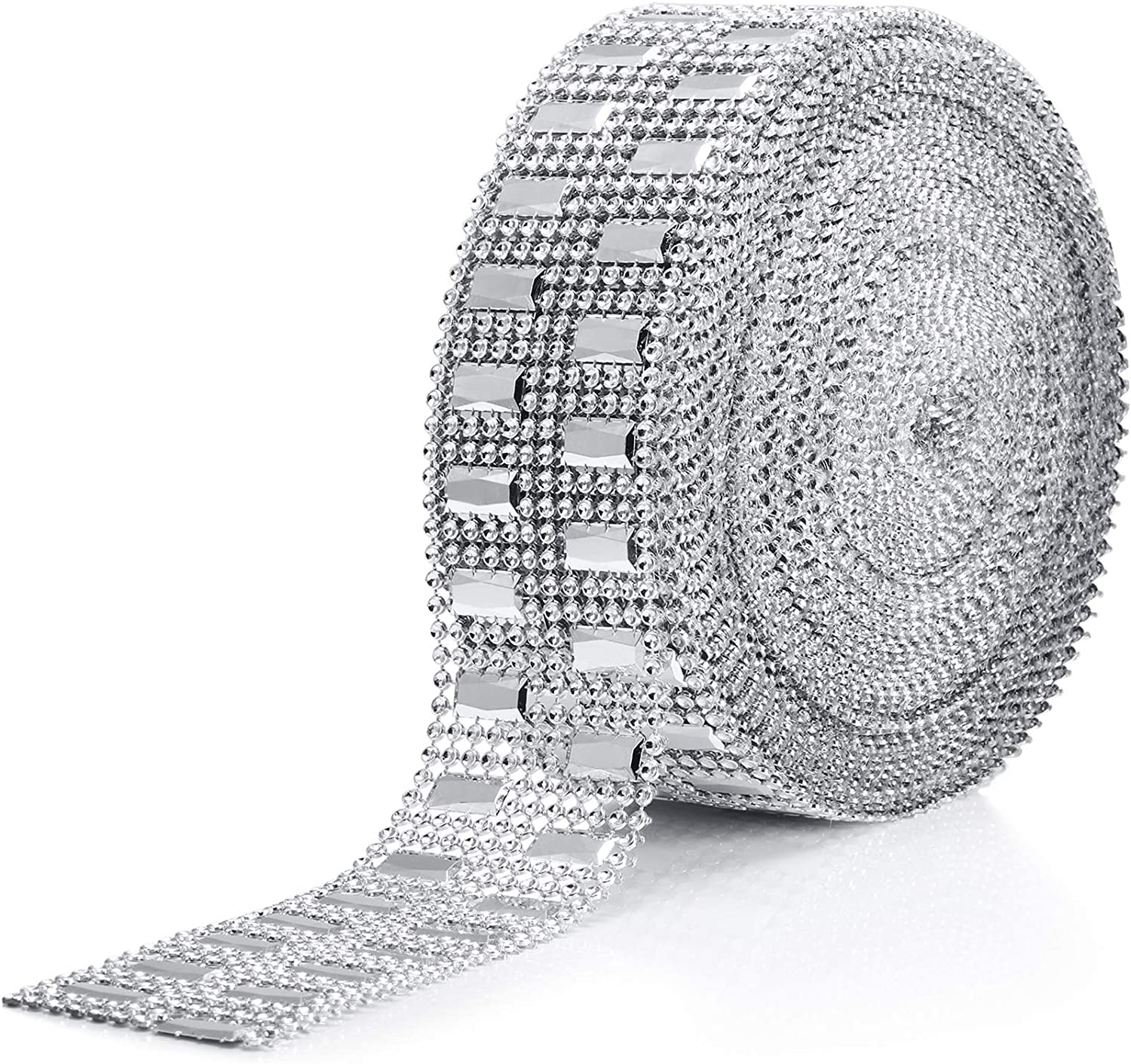Acrylic Rhinestone Diamond Ribbon Faux Diamond Bling Mesh Wrap For Wedding Cakes Birthday Decorations And Craft Project