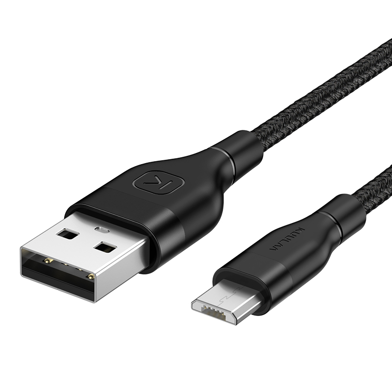 Kuulaa на складе дешевые 2.4A Android порт для зарядки через кабель 1м микро USB кабель High Speed USB 2,0 для передачи данных и быстрой зарядки для Samsung/HTC