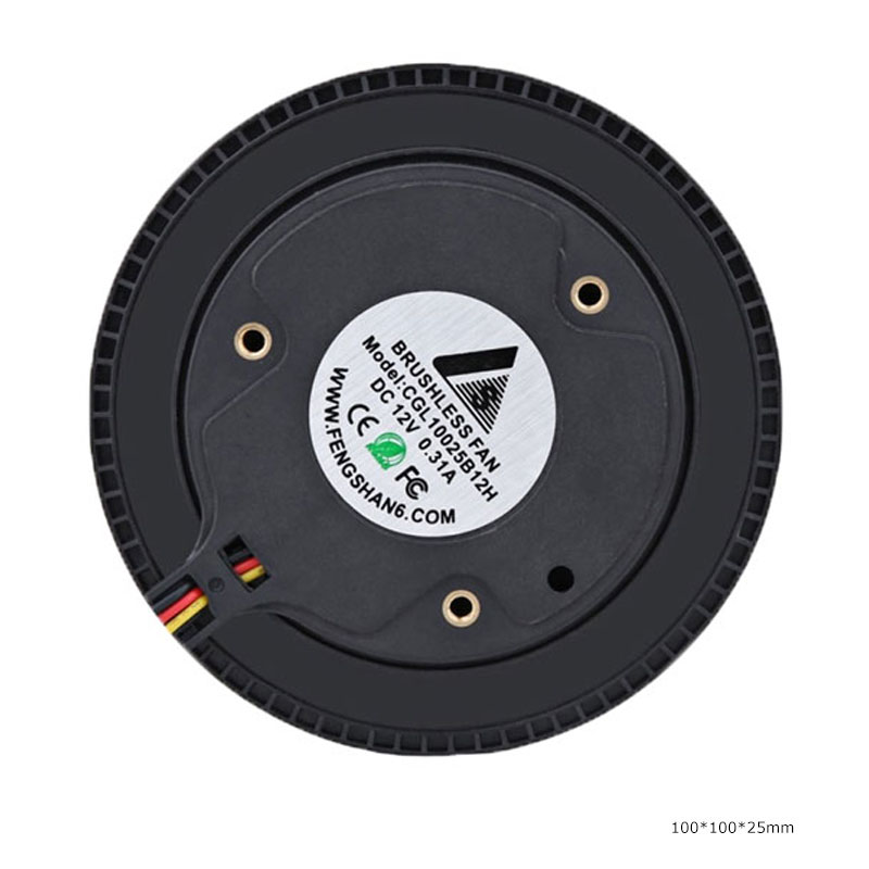 Горячая продажа 10025 прошли DC центробежный CoolingFan100 * 100*25 мм Очиститель Воздуха
