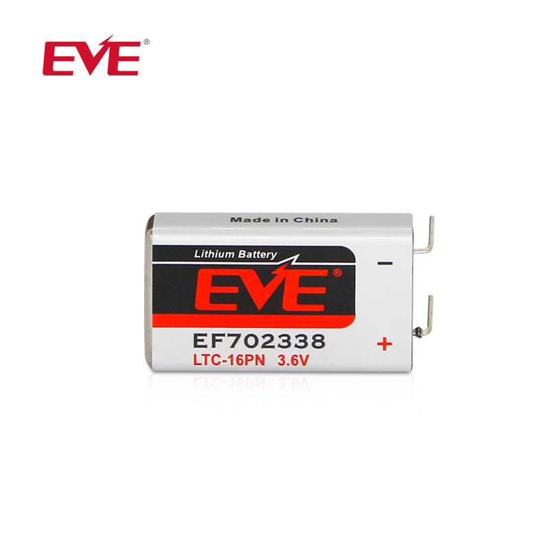 3,6 В 1600 мА · ч LTC-16M EF702338 EVE LiSOCl2 неперезаряжаемые аккумуляторы TPMS теплоизмерительные элементы призматическая Первичная литиевая батарея