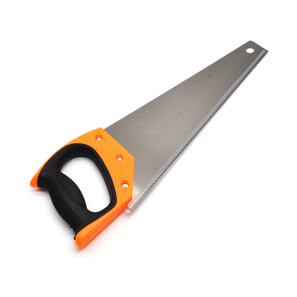 Factory price High Quality 60 carbon steel TPR Handle Carbide Hand Saw for wood