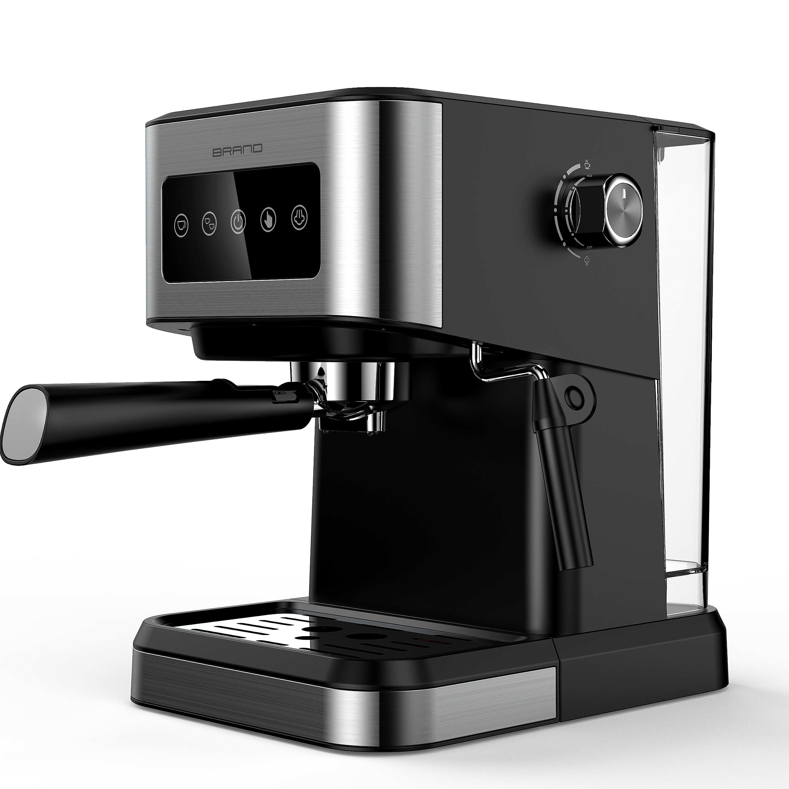 espresso coffee machine milk frother digital touch screen 15 bar Italian pump pressure espresso cappuccino maker