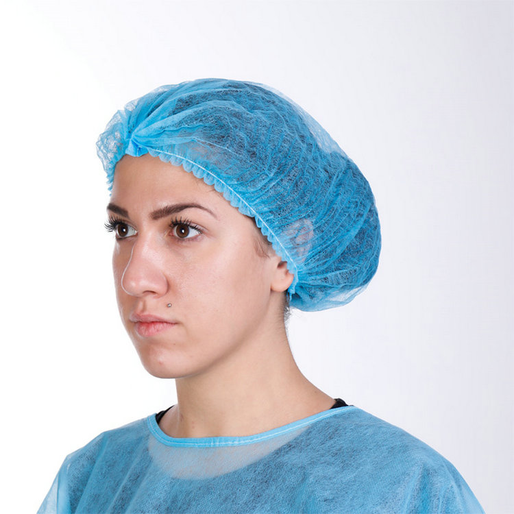 18'' Disposable Bouffant Cap  Mob Cap  Clip Caps for sale