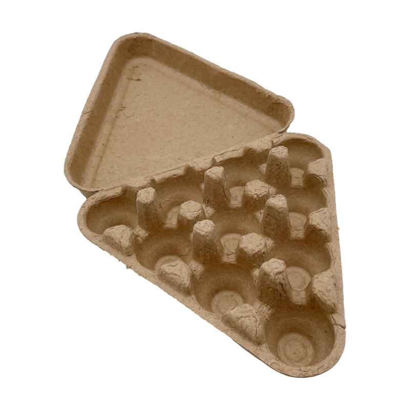 Fsc Certified High Quality Custom Printing Size Packaging Pulp Fiber Egg Flats Biodegradable Food Paper Box Pulp Egg Carton