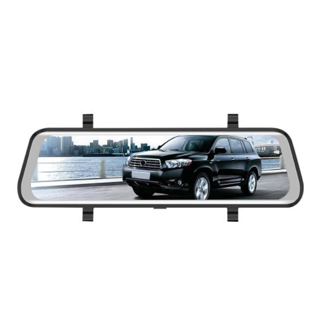 A26 2K Dash Cam 9.66 inch IPS Display Night Vision Parking Monitor Car DVR Dashboard Camera with Rearview Camera