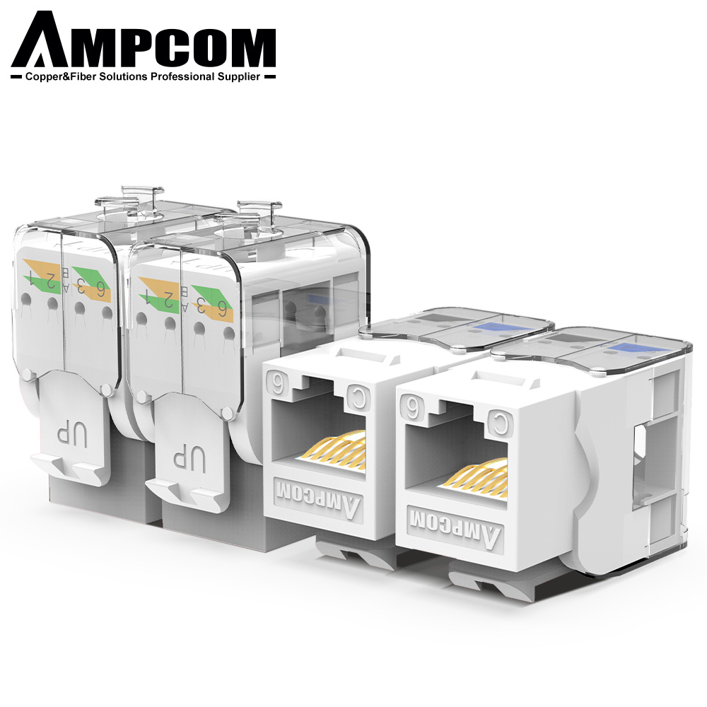 AMPCOM cat 6 keystone jack jaw модуль обжимной инструмент keystone jack rj45 keystone jack 180 utp сетевой разъем