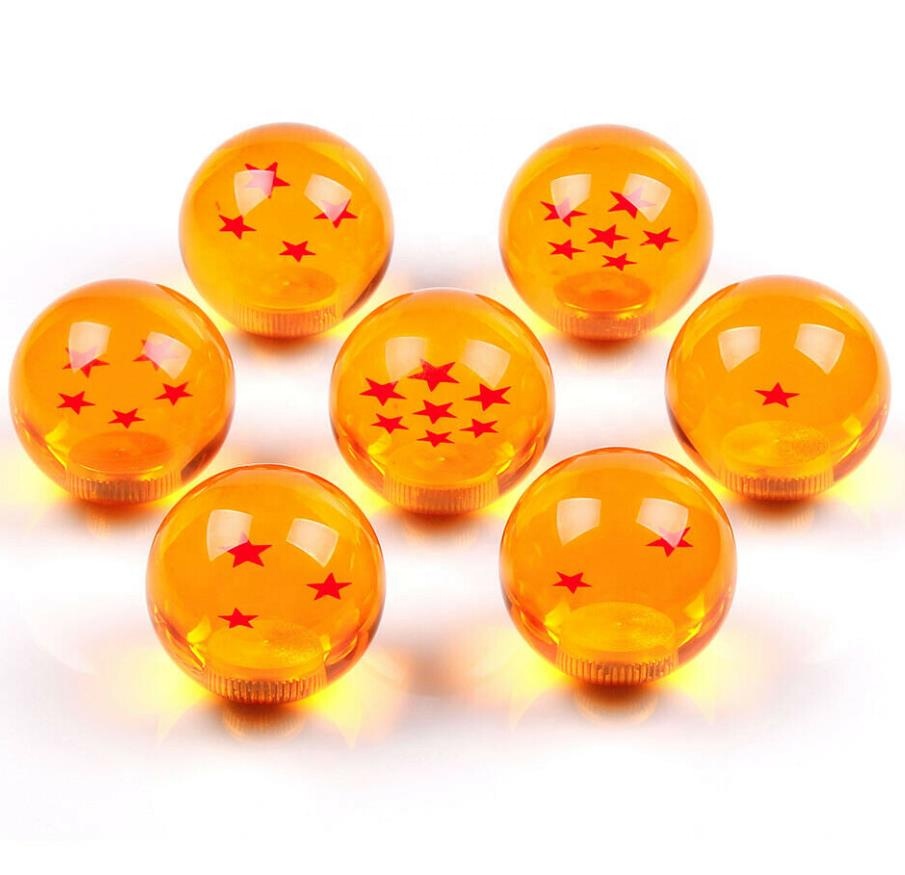 Dragon Ball Z Gear Shift Knob 54mm Diameter 1-7 Star Acrylic For Universal Car