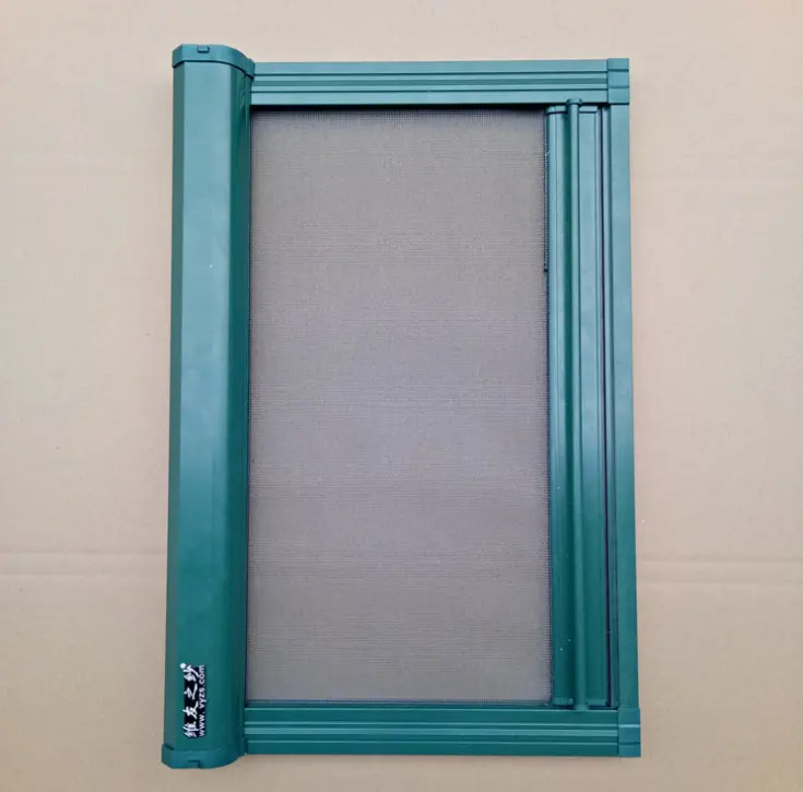 Aluminum frame casement window with cheap sliding roller mosquito screen window