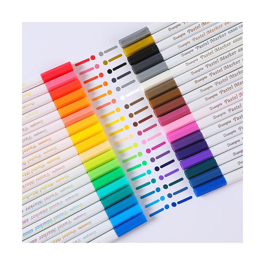 36 Colors Pastel Highlighters Text Markers Focus Marker Pen for Student Office