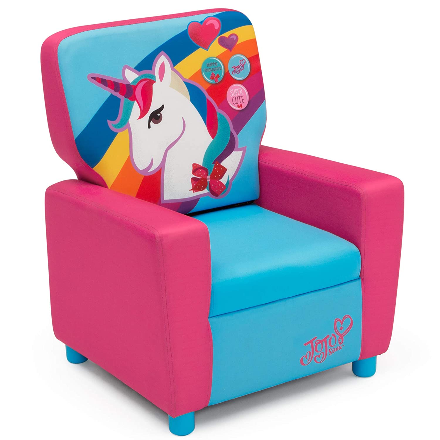 JKY Furniture PU Leather Lounge Furniture for Kids Children Sofa with Cup Holder