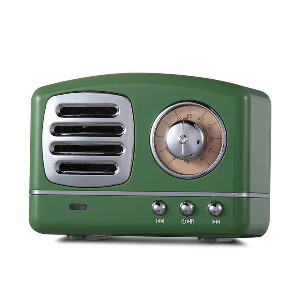 Винтажный маленький мультимедийный мини ретро динамик Bluetooth с fm-радио
