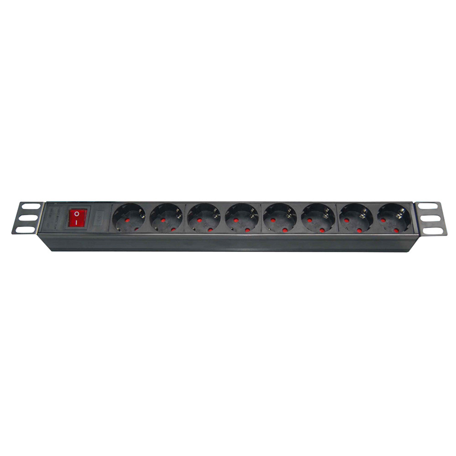 19 дюймов 1U стоечный 6 выходов, Германия тип 16A 220V PDU
