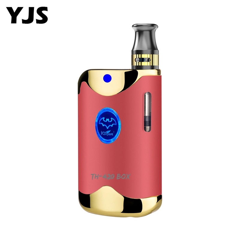 YJS модная Паровая коробка с логотипом 510 атомайзер Vape картридж для разогрева батареи 350 мАч 650 мАч комплект Kangvape TH-420 II Коробка