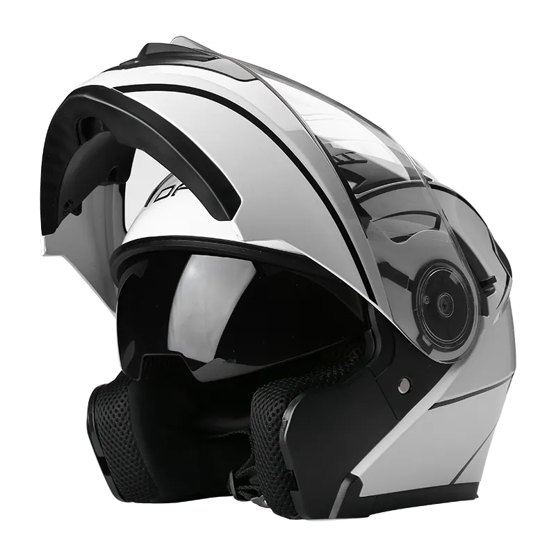 DFG Full Face Flip up Modular Motorcycle Helmet DOT Approved Dual Visor Motocross