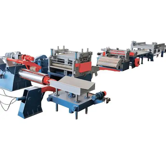 steel coil cutting machine cut to length machine uncoiling and straightening cut to length line