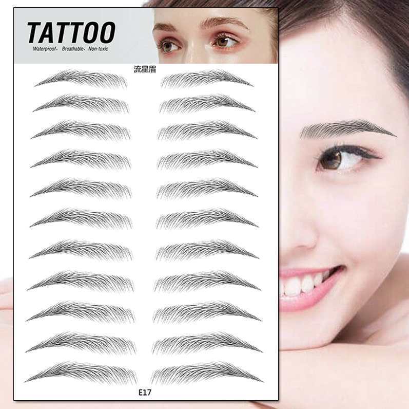 Private label Magic Tattoo eyebrow tattoo sticker 3D waterproof semi permanent lasting eyebrow trimmer thrush female men
