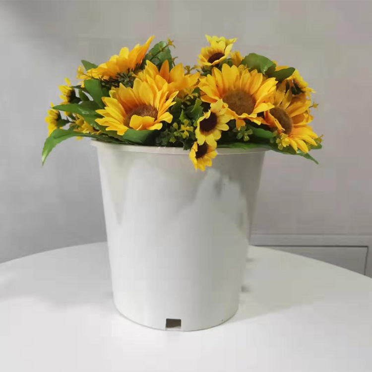 Sunrise Flower Pot Factory PP Wholesale Round Garden Durable Black 2 Gallon Plastic Nursery Pot