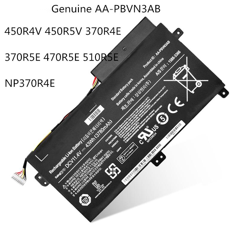 Натуральная Аккумулятор для ноутбука Samsung AA-PBVN3AB 1588-3366 BA43-00358A 370R4E NP370R4E Np510 NP370R4E-A03 NP370R5E-S04 батареи