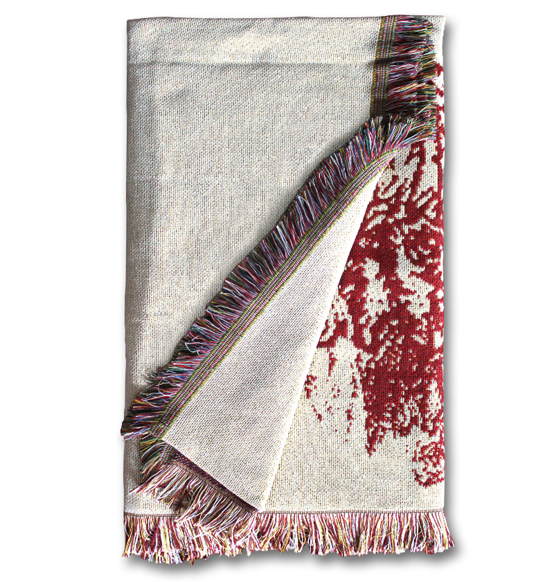 china embroidered fabric throw blankets manufacturers woven printed blanket