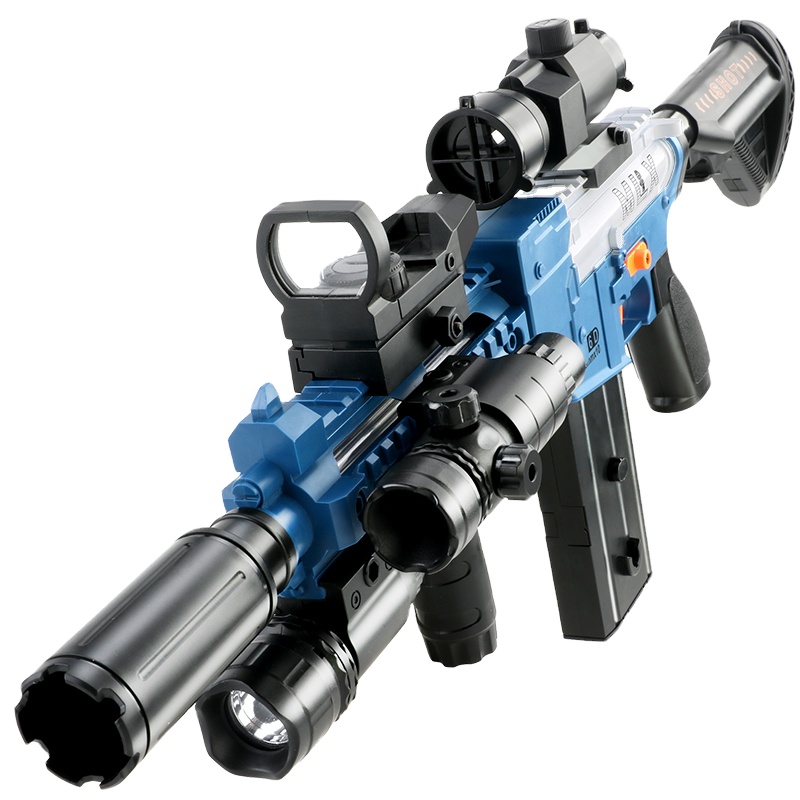 M416 полностью автоматическая игрушка, винтовка, мягкая пуля, пневматический пистолет, стрельба, игра для детей с телескопами, пистолет, игрушка, гелевые бластеры