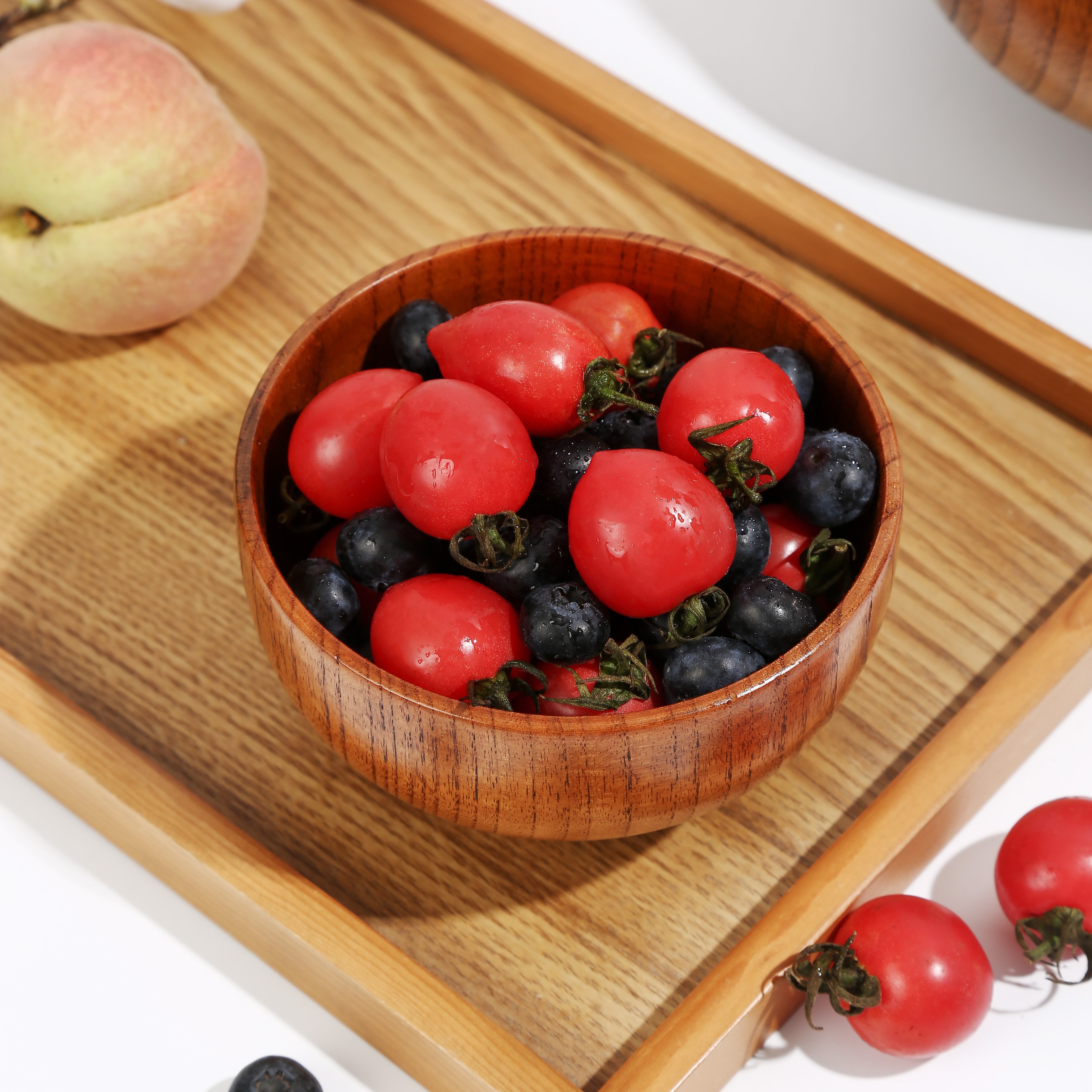 Деревянная чаша OEM для кухни, ужина, салата, супа, еды, риса