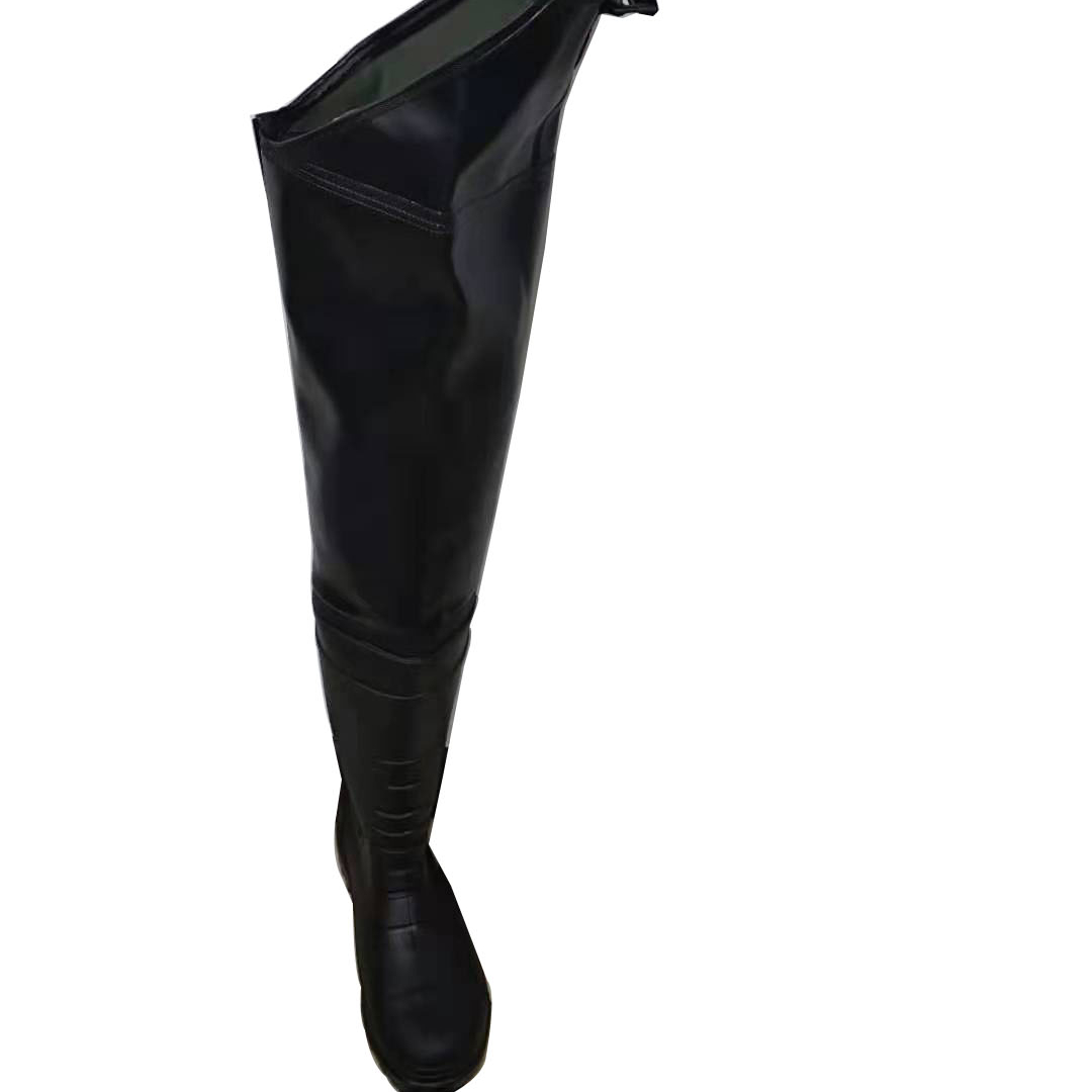 Fashion Black PVC PU Hip Wader