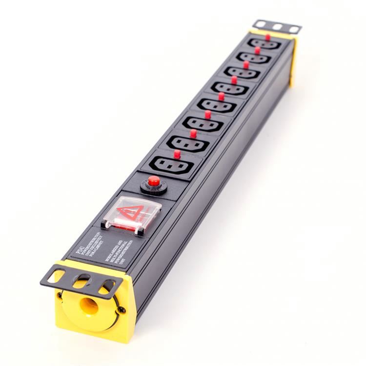 Сетевой фильтр IEC C13 с защитой от перегрузки, маленький PDU для серверной комнаты