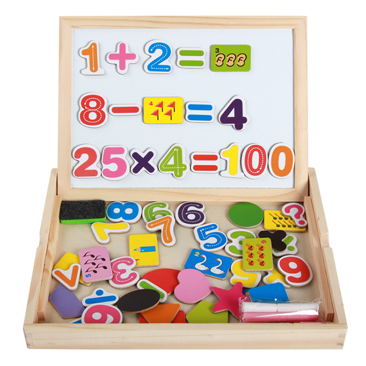 New Designs Shape and Number Drawing Board Early Educational Magnetic Puzzles Artist Board Toy