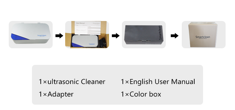 Smartclean 450 мл ультразвуковой очиститель для фрезы зубная щетка бритвы кисточки ювелирные изделия составных частей, очки для зрения, инструменты