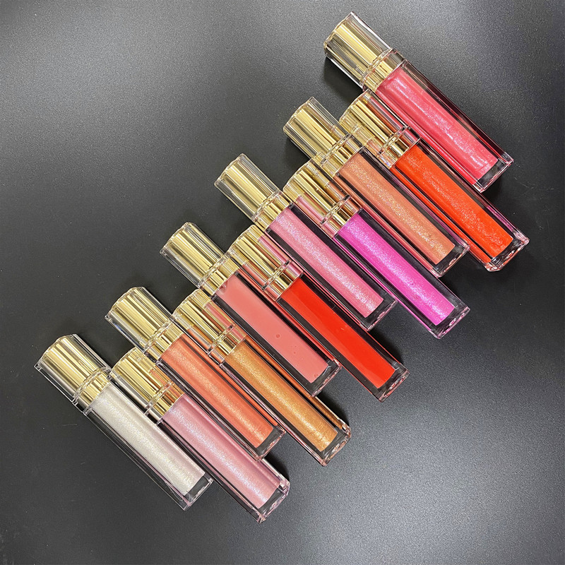 Wholesale glossy lipgloss colors high quality vegan glossy private label lip gloss