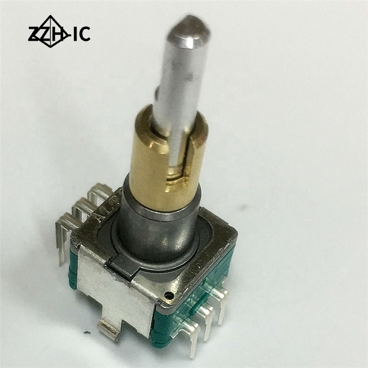 Двойной кодировщик без переключателя EC11EBB24C03, 15 импульсных точек, гладкая ручка 25