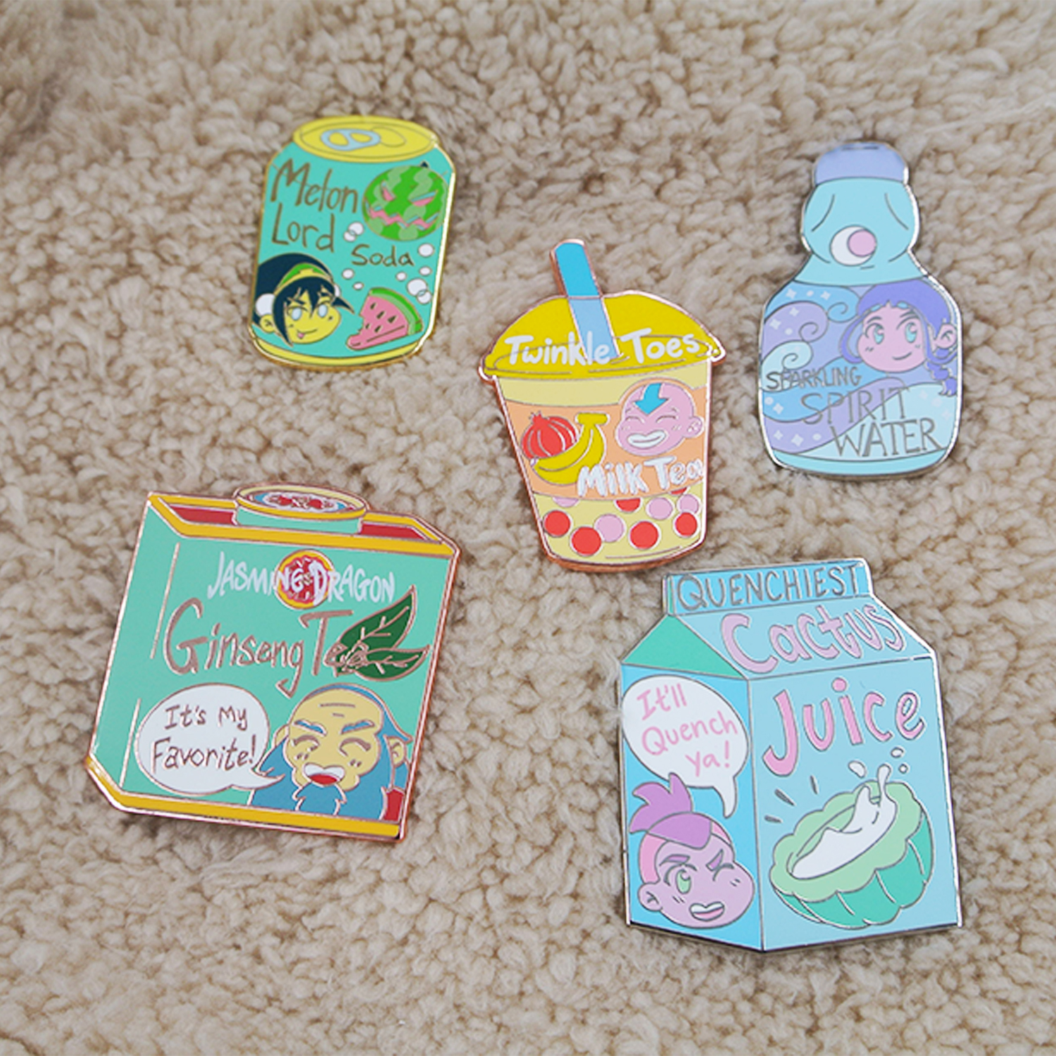 Wholesale Cute Cartoon Drink Accessory Lapel Pins Tea Milk Coffee Cup Enamel Hat Pin