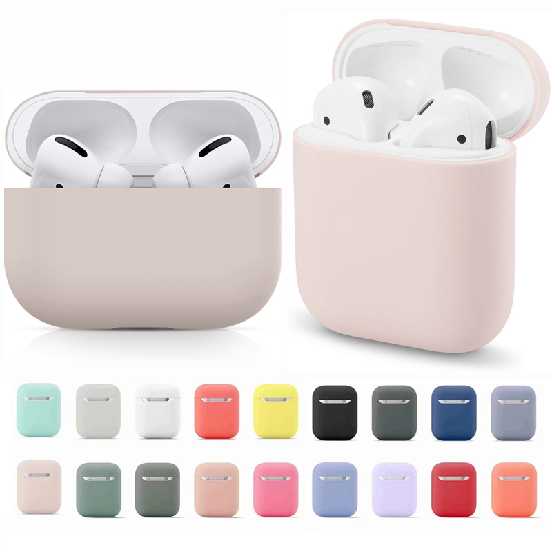 Customize fashion trend ultra-thin waterproof airpods case covers silicone for airpod 1/2/pro with packaging