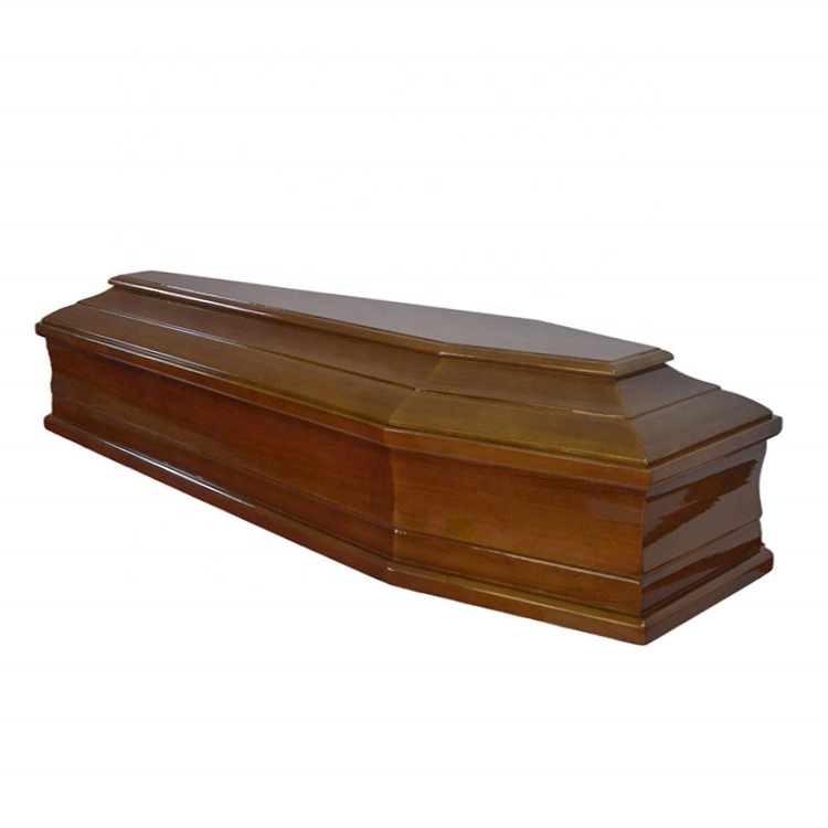 Paulownia Wooden European Style Simplicity Coffin for Adult