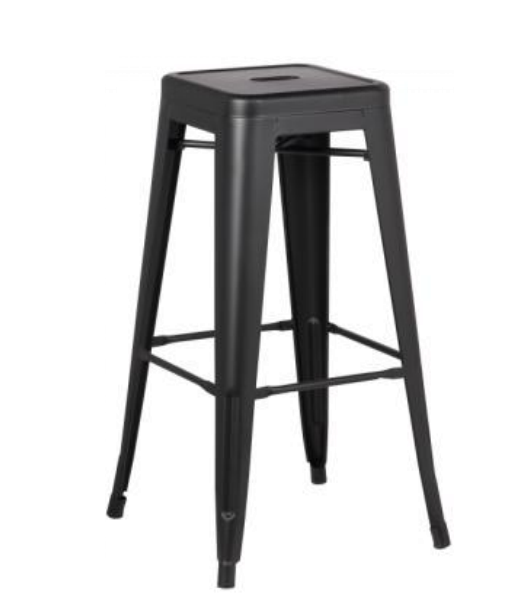 Antique Iron Stackable Restaurant Bar Dining Vintage Wholesale Metal Bar Chair