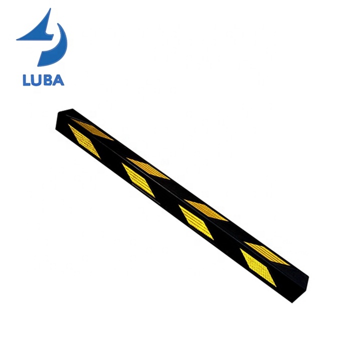 1200X100X12Mm Corner Protector Rubber Wall Corner Guard For Parking Lot Safety