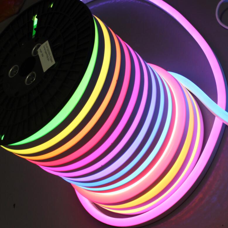 Цифровая светодиодная rgb лента, неоновое гибкое наружное освещение, 24 В пикселя, неоновые трубки, светящиеся силиконовые полосы для дома и декора