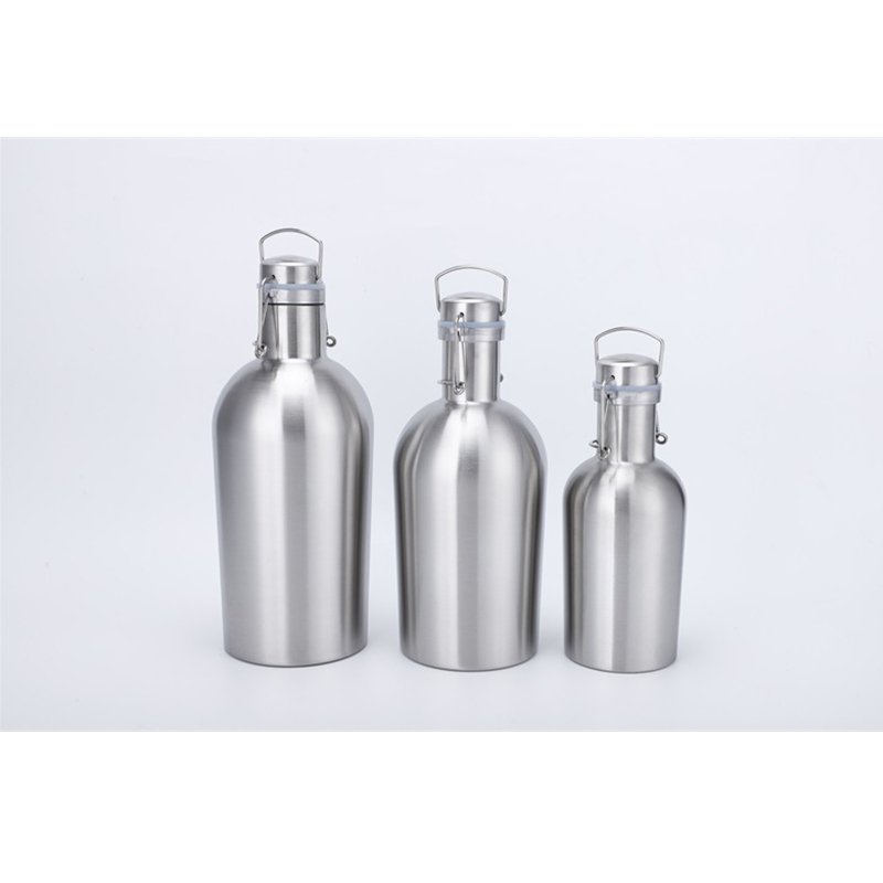 1L Single Wall Stainless Steel Keg-bottle And Dispensing Gear Beer Growler With Lid