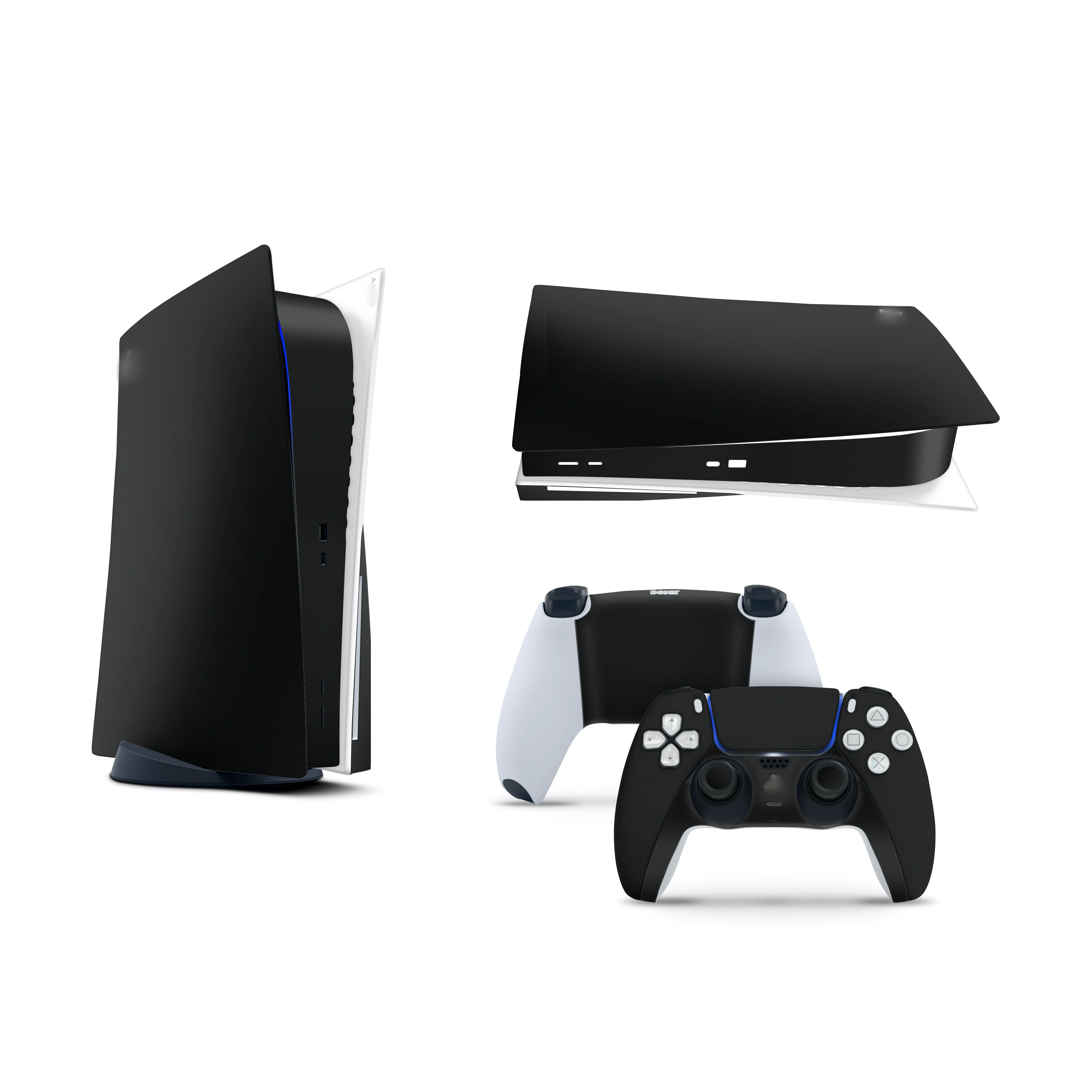 Customized PS4 PS5 Vinyl Skin Console Cover Sticker with 2 Controller Gamepad Skin Sticker For Sony Playstation 5 Plastation