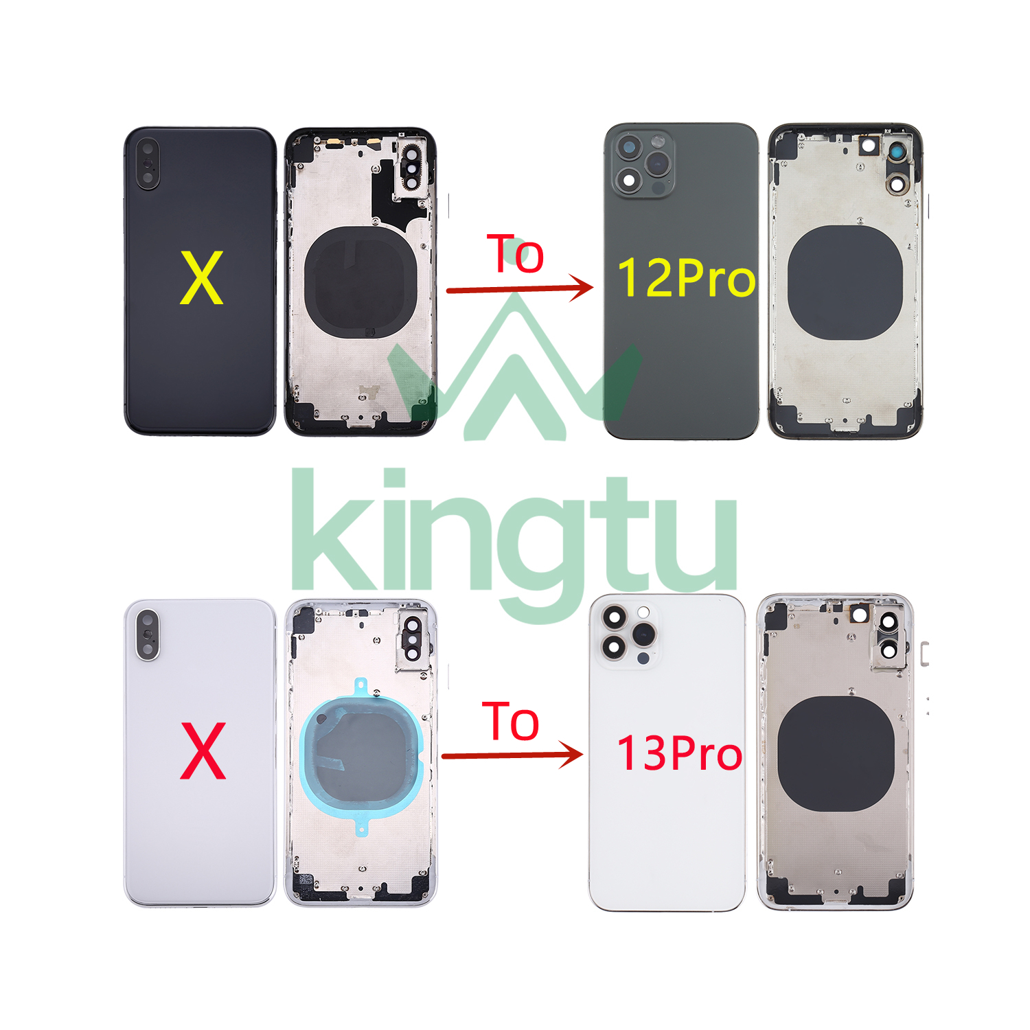 Сменная Крышка батарейного отсека в сборе для iPhone 6 7 8 X XS XR Xsmax 11 11Pro 12 13 ProMax
