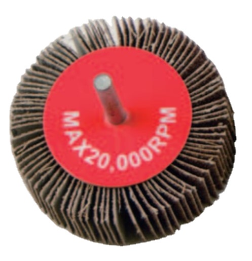 White Horse Best Seller Flap Wheel With Shaft ow Noise Grinding Disc Abrasive Disc