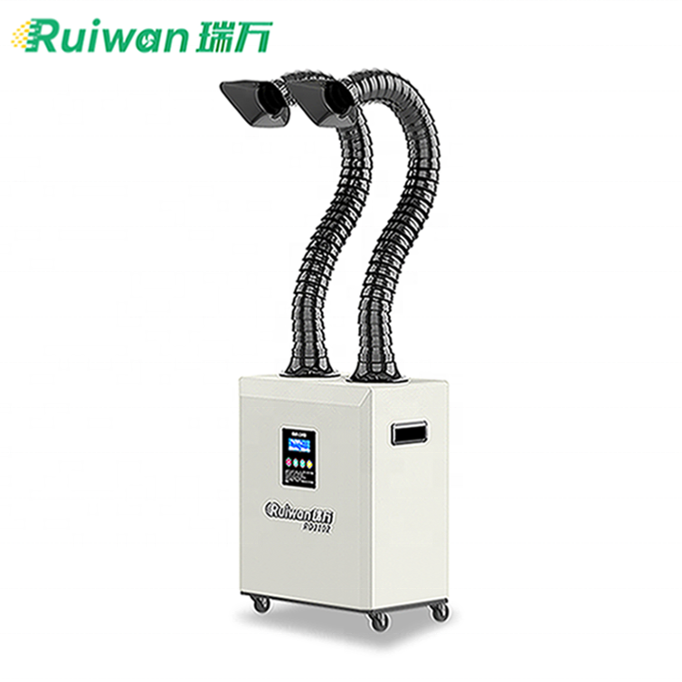 Ruiwan высокое качество сварки дыма Extractor производство для лазерной резки с двойной руки