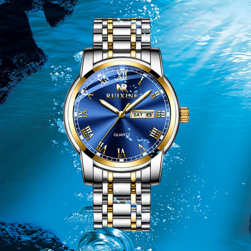 2019 New Product Ruixine Watch Original Custom Logo Chronograph Fashion Simple Wrist
