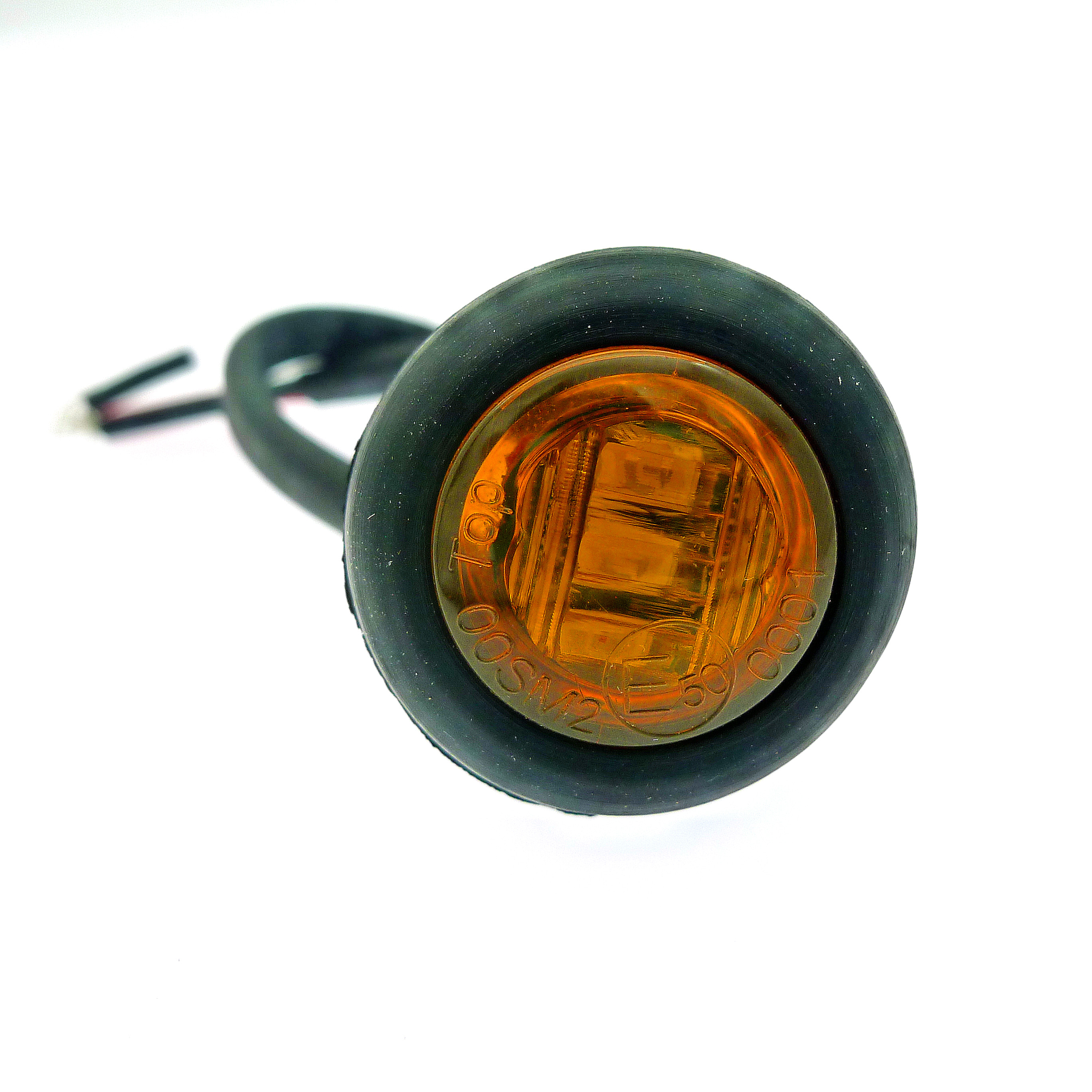 DOT E-mark SAE грузовика прицепа лодки 3/4 дюймовый круглый 12v Высокое качество желтый luz de apuramento боковой габаритный фонарь