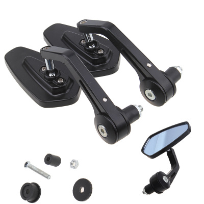 7/8 Inch 22MM Universal Motorcycle Rearview Mirror Aluminum Alloy Diamond Side Mirror Motorcycle Handlebar Rear View Mirror