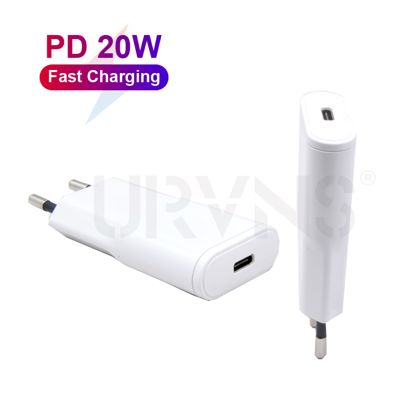 Сетевое зарядное устройство QC3.0 USB PD 20 Вт, устройство для быстрой зарядки мобильных телефонов iPhone, европейская вилка, адаптер USB C, кабель Type C