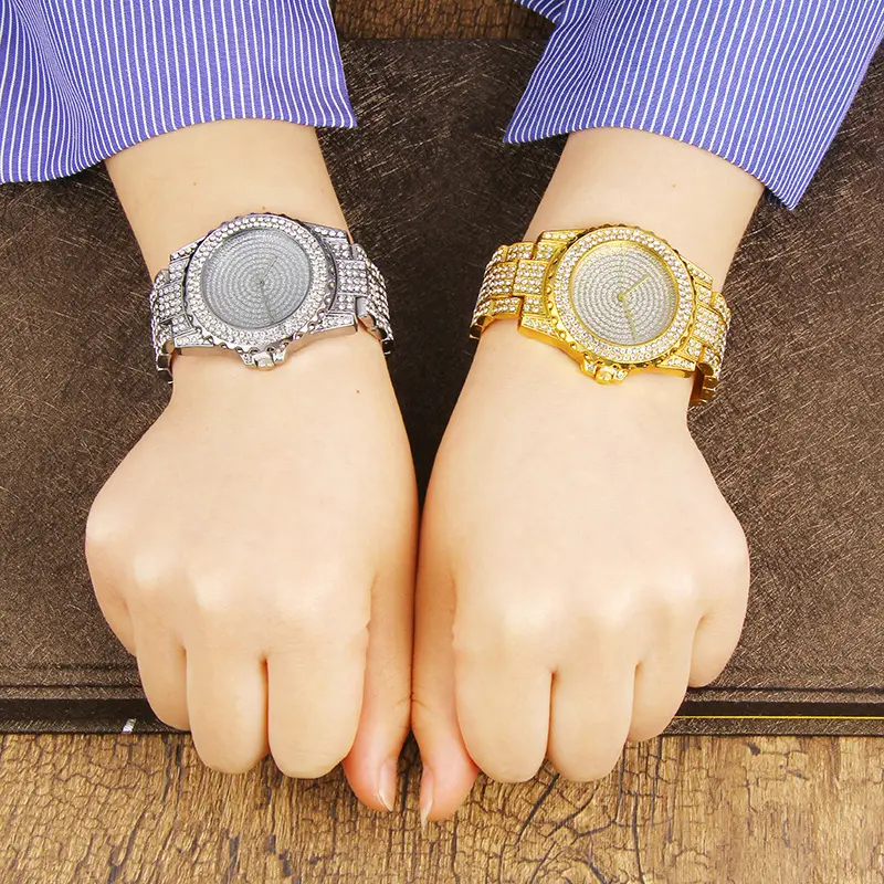 Top Brand Luxury Women Watches Set Diamond Iced Out Watch Bling Diamond Jewelry Set Bracelet Quartz Watch Gift