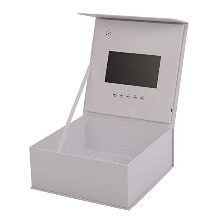 Luxury LCD Video Gift Packaging for 7 Inch handmade video box with lcd screen