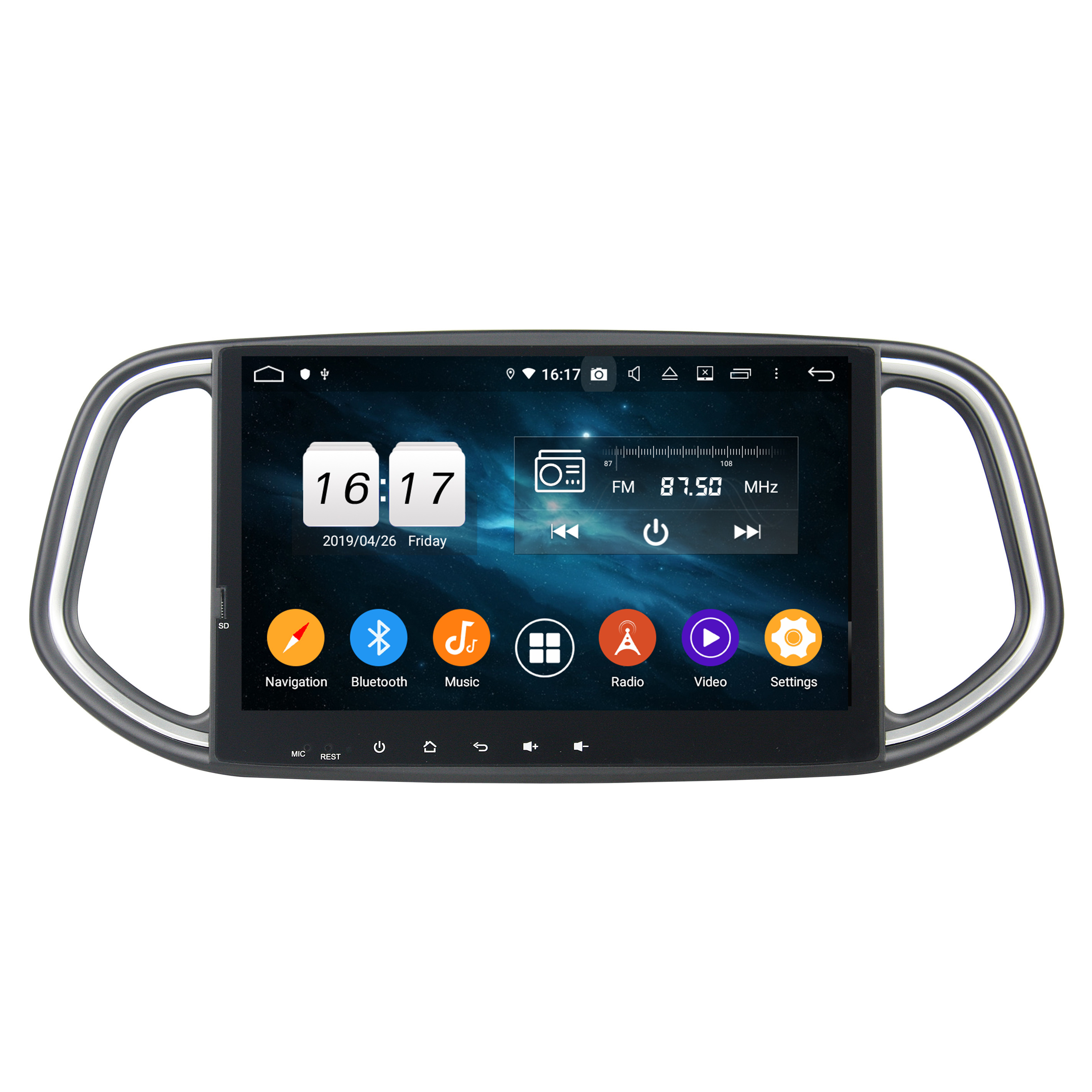 Android 9,0 10,1 дюймов Автомобильный мультимедийный плеер со встроенным carplay и Android авто для KX3 2014-2017